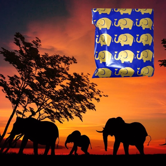 50 6X9 Elephant Poly Mailers CLEARANCE - Picture 3 of 7